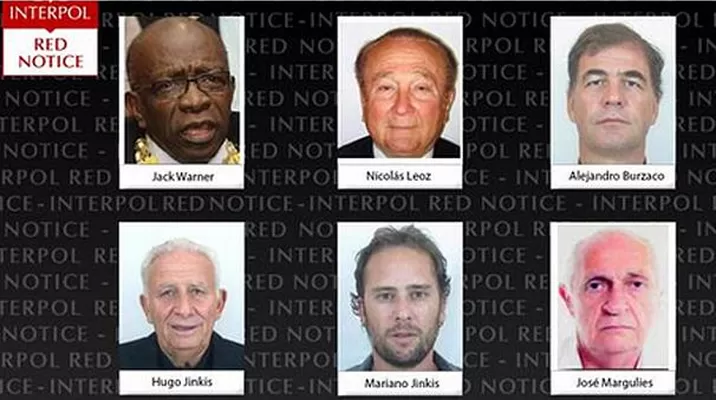 Interpol emite órdenes de arresto contra seis exfuncionarios de la FIFA Interpol emite órdenes de arresto contra seis exfuncionarios de la FIFA