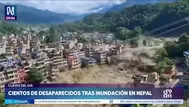 Inundación repentina arrasan zona fronteriza de Nepal y China: Cientos de personas están desaparecidas