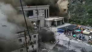 Una violenta inundación azotó una zona fronteriza entre Nepal y China. Video: Canal N