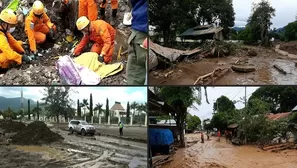 Inundaciones en Indonesia y Timor Oriental dejan más de 100 muertos y decenas de desaparecidos. Foto referencial: AFP