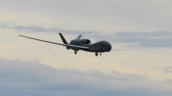 Dron estadounidense RQ-4 Global Hawk. Foto: AFP Dron estadounidense RQ-4 Global Hawk. Foto: AFP