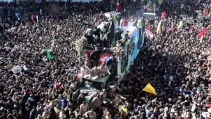 Ir&aacute;n: M&aacute;s de 50 personas mueren en estampida durante entierro de Qasem Soleimani. Foto: EFE/Video: AFP