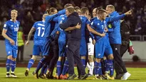 Por primera vez en su historia, Islandia clasificó al Mundial. Foto: AFP