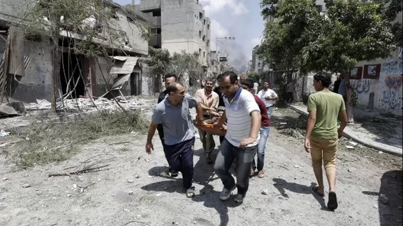 Día sangriento en Gaza: 96 palestinos mueren por bombardeos de Israel