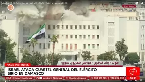 Israel bombardea cuartel militar sirio en el centro de Damasco. Foto y video: Canal N