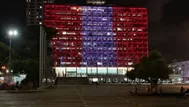 Israel: los colores de Perú iluminaron edificio de la municipalidad de Tel Aviv