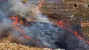 Israel realiza tres rondas de ataques contra Líbano en respuesta a cohetes. Foto: AFP