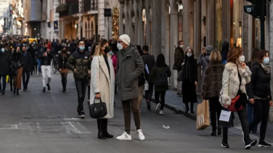 Italia decreta confinamiento total del 21 de diciembre al 6 de enero del 2021 por el coronavirus. Foto: AFP referencial