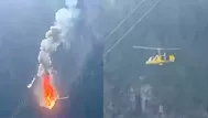 Italia: dos personas murieron tras caer un helicóptero