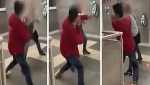 Italia: Hombre golpea a pareja gay por besarse en estación de metro. Foto: Captura / Video: Twitter Simone Alliva