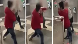 Italia: Hombre golpea a pareja gay por besarse en estación de metro. Foto: Captura / Video: Twitter Simone Alliva