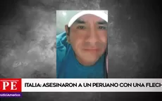 Italia: Peruano murió atravesado por una flecha - Noticias de agua