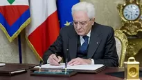 Sergio Mattarella, presidente de Italia. Foto: EFE