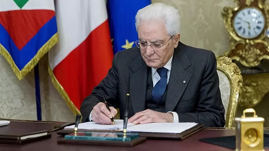 Sergio Mattarella, presidente de Italia. Foto: EFE