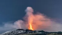 Volcán Etna. / Video: Canal N