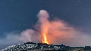 Volcán Etna. / Video: Canal N