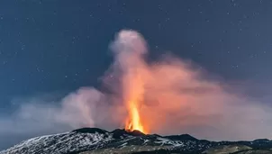 Volcán Etna. / Video: Canal N