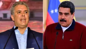 Iván Duque y Nicolás Maduro. Foto: Infobae