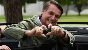 &quot;Vamos juntos a cambiar el destino de Brasil, sab&iacute;amos para donde est&aacute;bamos yendo, ahora sabemos para donde queremos ir, muchas gracias por la confianza&quot;, dijo Bolsonaro. (Foto: AFP/Video: Canal N)