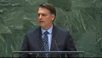 Jair Bolsonaro niega en la ONU que la Amazonia sea "un patrimonio de la humanidad". Foto y video: AFP