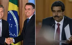 Bolsonaro y Macri condenan dictadura de Nicolás Maduro en Venezuela - Noticias de mauricio-diez-canseco