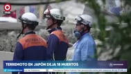 Japón: fuerte sísmico en el sur dejó 18 muertos