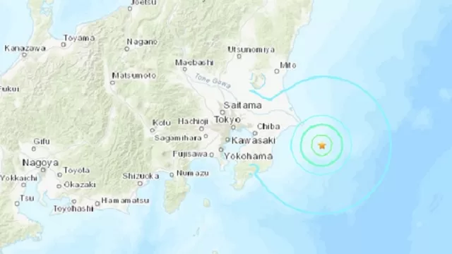 Japón: Terremoto de magnitud 6.2 sacude el país. Foto: USGS Japón: Terremoto de magnitud 6.2 sacude el país. Foto: USGS