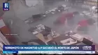 Japón: terremoto de magnitud 6,9 dejó al menos 5 heridos