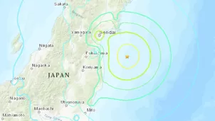 Sismo en Japón. Foto: earthquake.usgs.gov