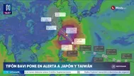 Japón y Taiwán refuerzan emergencia ante llegada de tifón Bavi