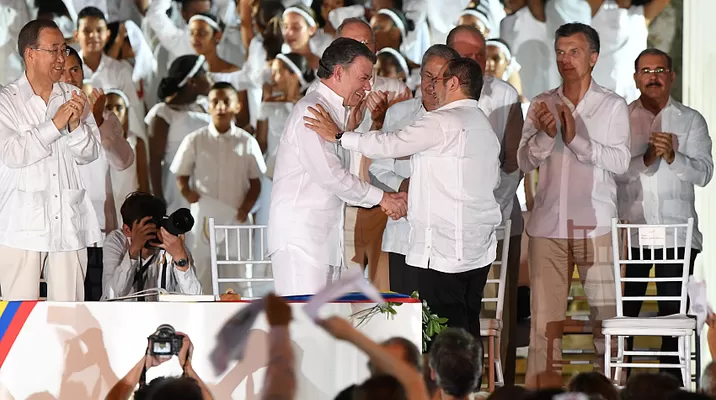Rodrigo Londoño, alias "Timochenko". Foto: AFP Rodrigo Londoño, alias "Timochenko". Foto: AFP