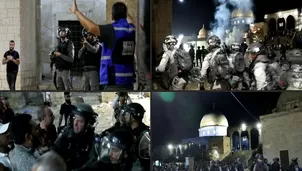 Jerusalén: Enfrentamientos entre Policía israelí y palestinos en la Explanada de las Mezquitas dejan 169 heridos. Foto: AFP