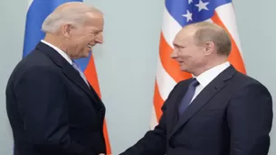 Joe Biden y Vladimir Putin. Foto: AFP referencial