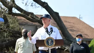 Joe Biden recorrió zonas devastadas por el huracán Ida en Louisiana y prometió ayuda a damnificados. Foto referencial: AFP