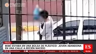 Joven deja a su bebé recién nacido a su suerte en una calle