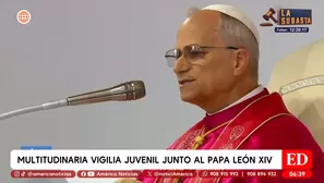 Jóvenes celebran vigilia con el papa León XIV en Roma. Foto y video: América TV