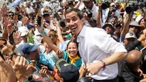 Guaidó convocó a movilizaciones en Venezuela el 23 de febrero para acompañar las caravanas que irán a los puntos de entrada de ayuda humanitaria. (Foto: AFP)