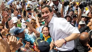 Guaidó convocó a movilizaciones en Venezuela el 23 de febrero para acompañar las caravanas que irán a los puntos de entrada de ayuda humanitaria. (Foto: AFP)