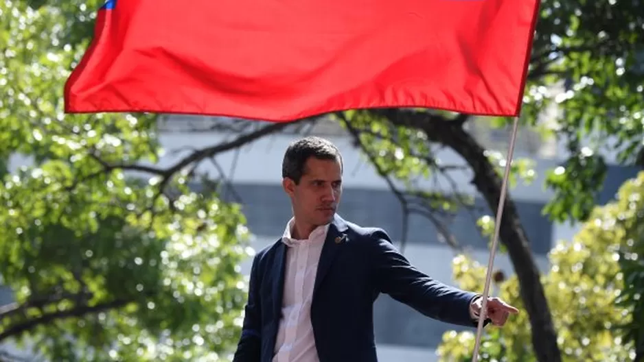 Juan Guaid&oacute; lidera este mi&eacute;rcoles una nueva marcha contra Nicol&aacute;s Maduro. Foto: AFP