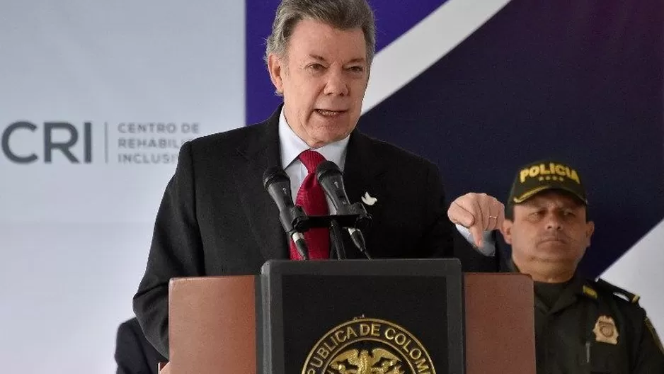 Juan Manuel Santos, presidente de Colombia. (Vía: AFP)