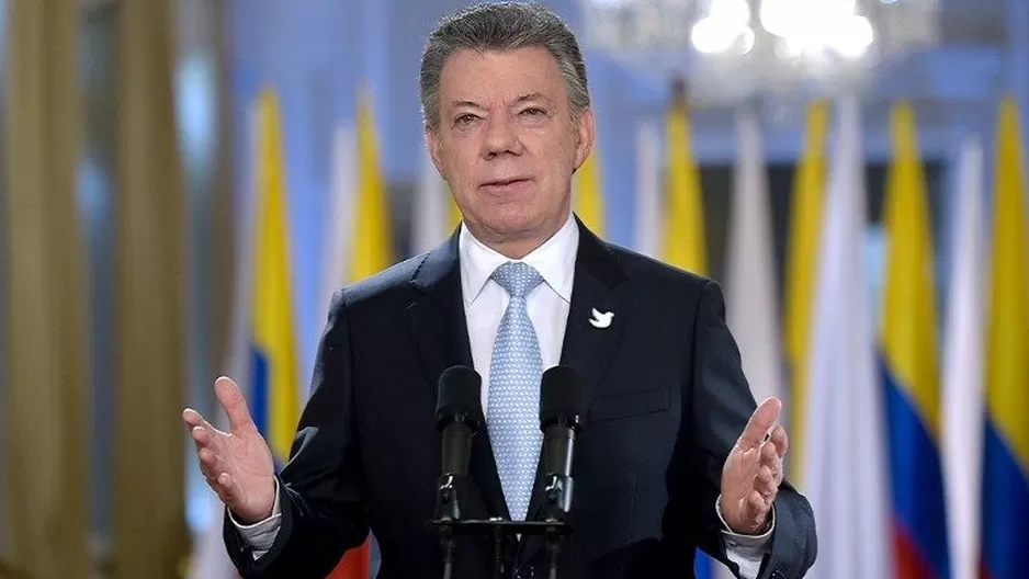 Juan Manuel Santos, presidente de Colombia. (Vía: AFP)