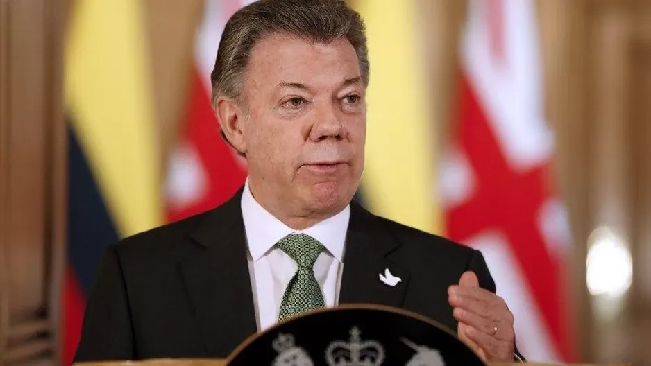 Juan Manuel Santos, presidente de Colombia. (Vía: AFP)