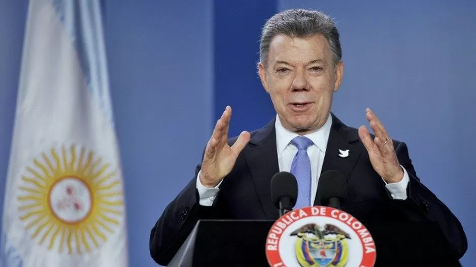 Juan Manuel Santos, presidente de Colombia. (Vía: AFP)