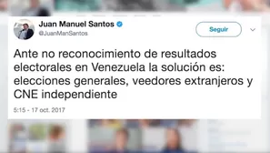 Santos plantea comicios generales en Venezuela. Video: AFP