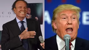 Julio Iglesias y Donald Trump. (V&iacute;a: AFP)