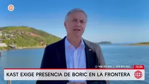 Kast exige presencia de Boric en la frontera. Foto y video: AN