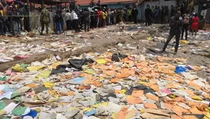 Kenia: derrumbe de escuela deja al menos 7 niños muertos y 64 heridos. Foto: EFE/Video: Canal N