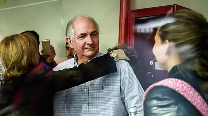 Antonio Ledezma en Colombia. Foto: AFP Antonio Ledezma en Colombia. Foto: AFP