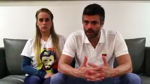 Leopoldo López y Lilian Tintori, opositores venezolanos. Video: YouTube