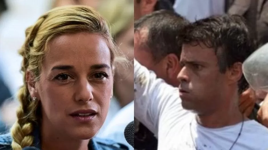 Lilian Tintori y Leopoldo López. 